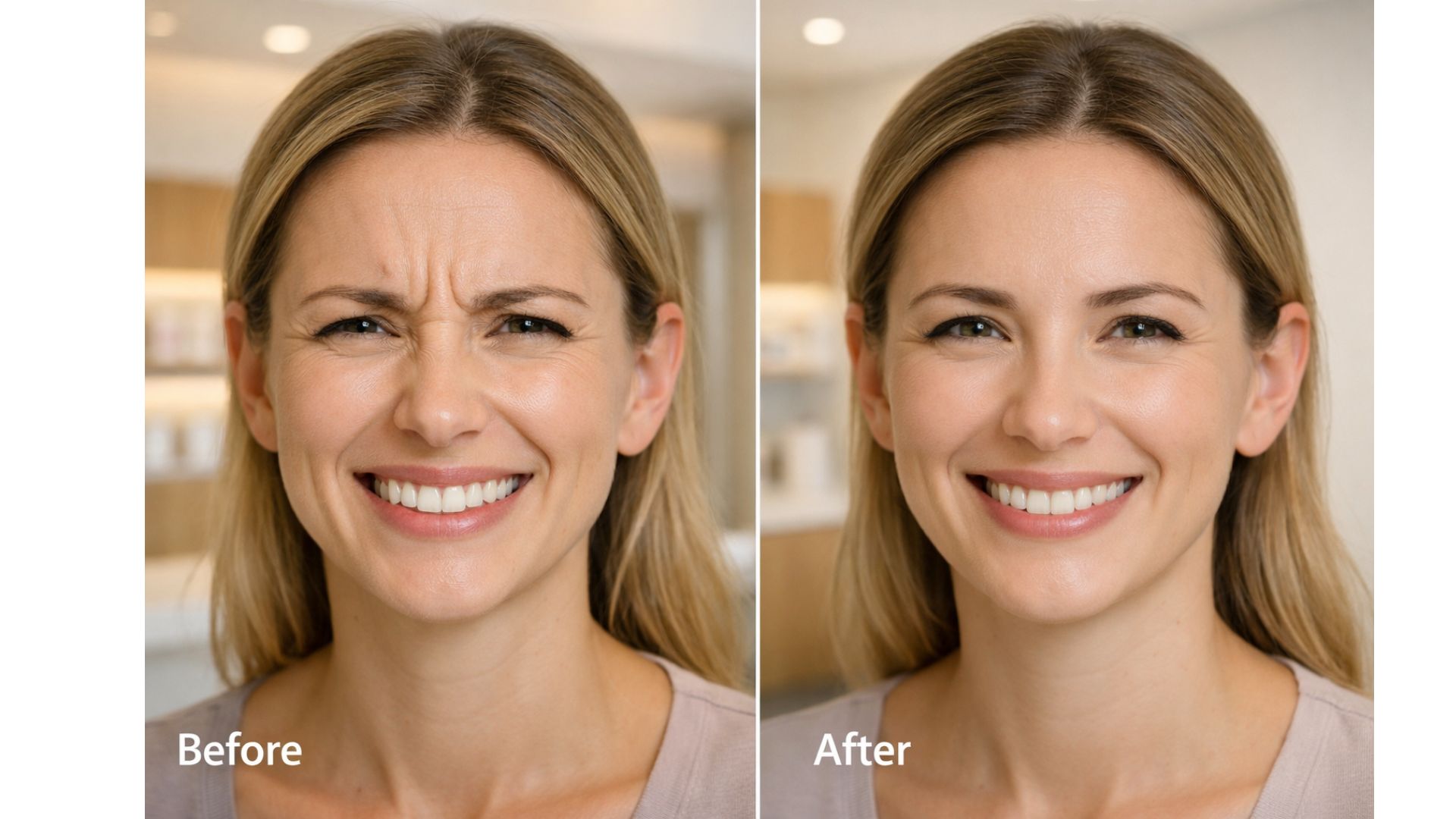 Botox before and after realistic results illustration — Japanese clinic natural approach guide