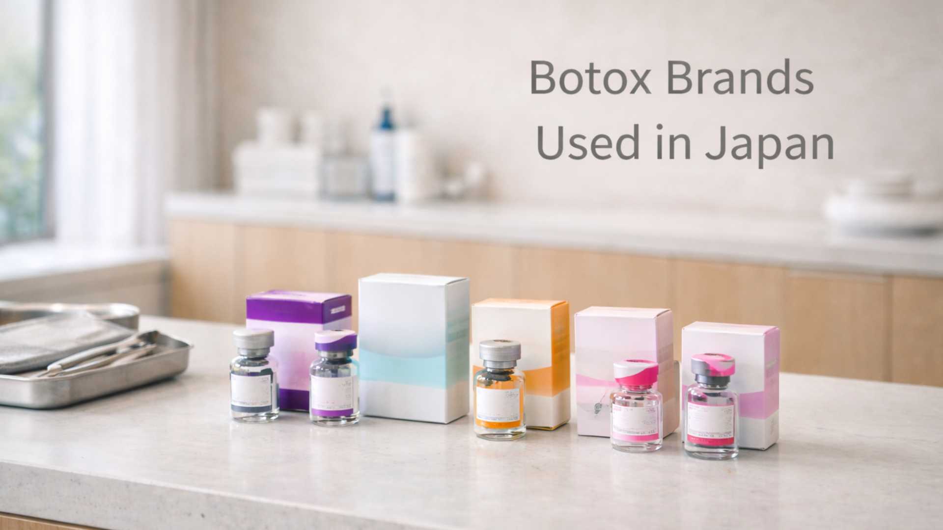 Comparison of Botox brand vials used at Japanese clinics — Allergan Vista Nabota Coretox