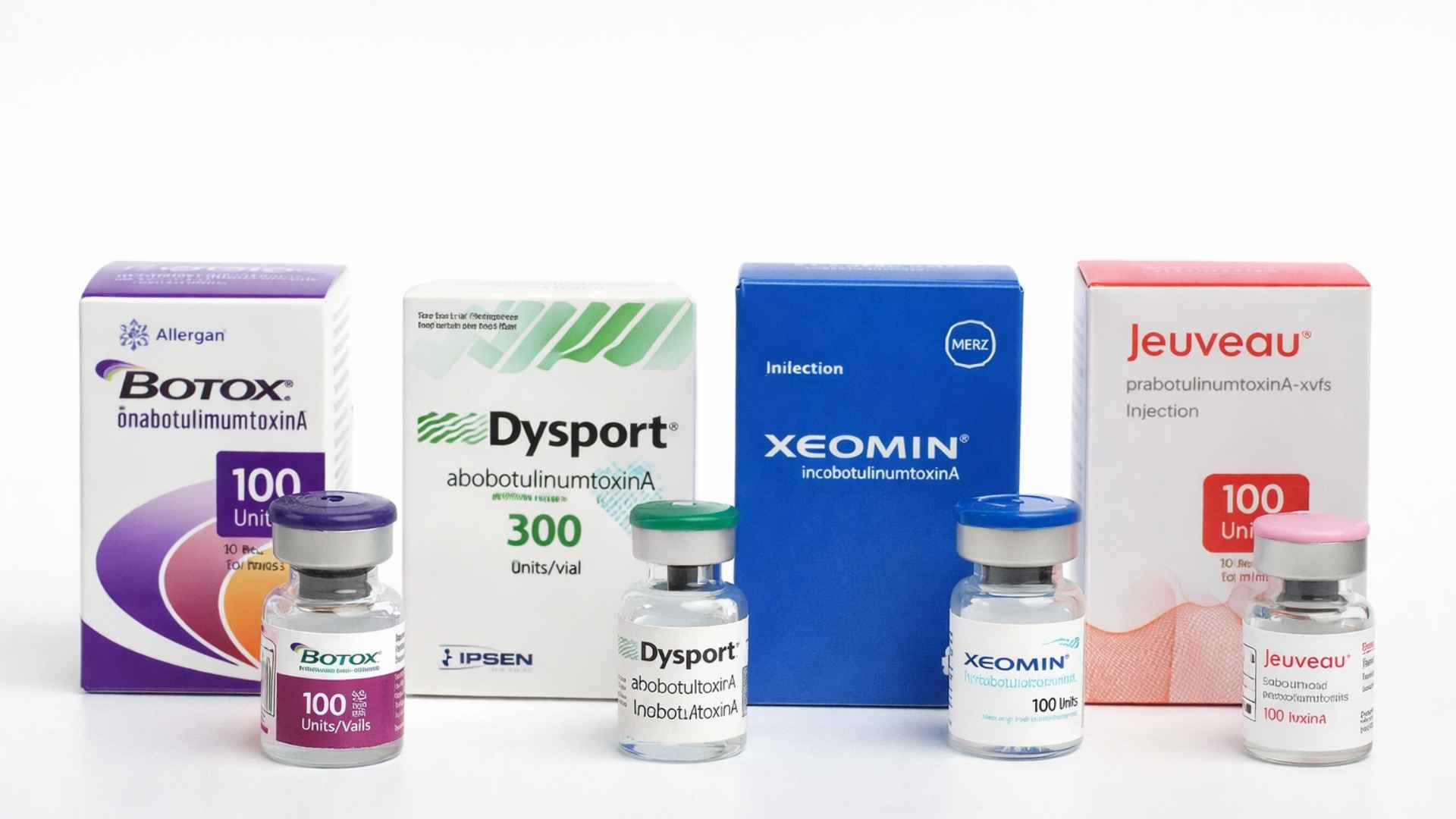 Botulinum toxin vial on sterile medical tray at a Japanese aesthetic clinic