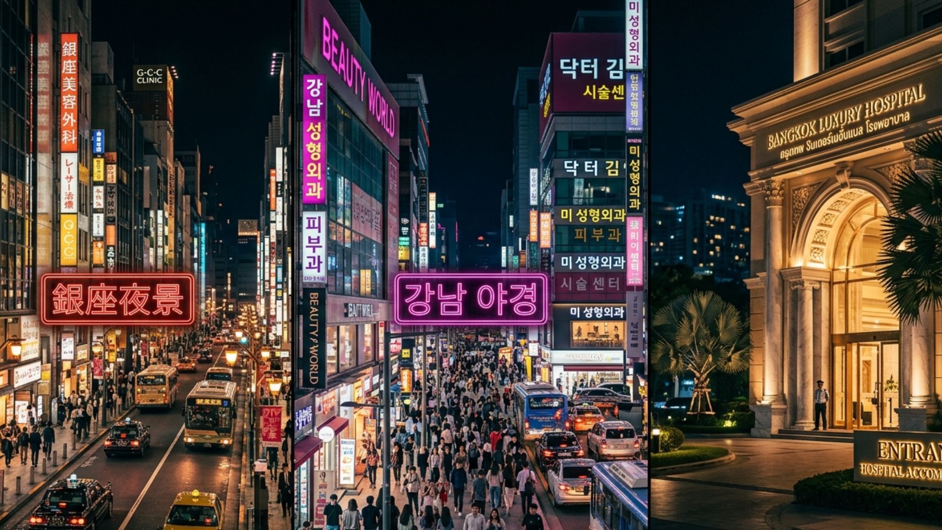 Cosmetic surgery comparison Japan Korea Thailand for foreigners