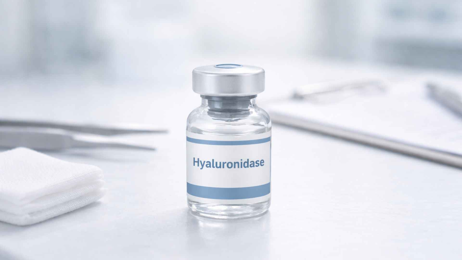 Hyaluronidase vial for dissolving filler — safety net for reversible treatments