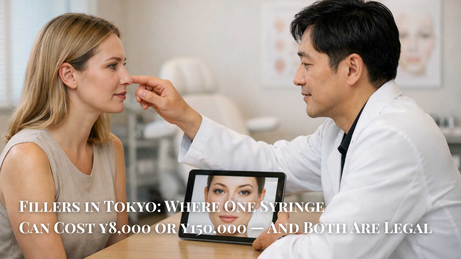 Dermal filler injection at a Tokyo aesthetic clinic — English-speaking filler clinic guide by neighborhood