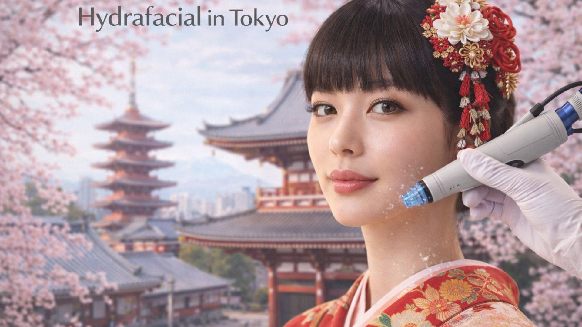 HydraFacial treatment at a Tokyo aesthetic clinic