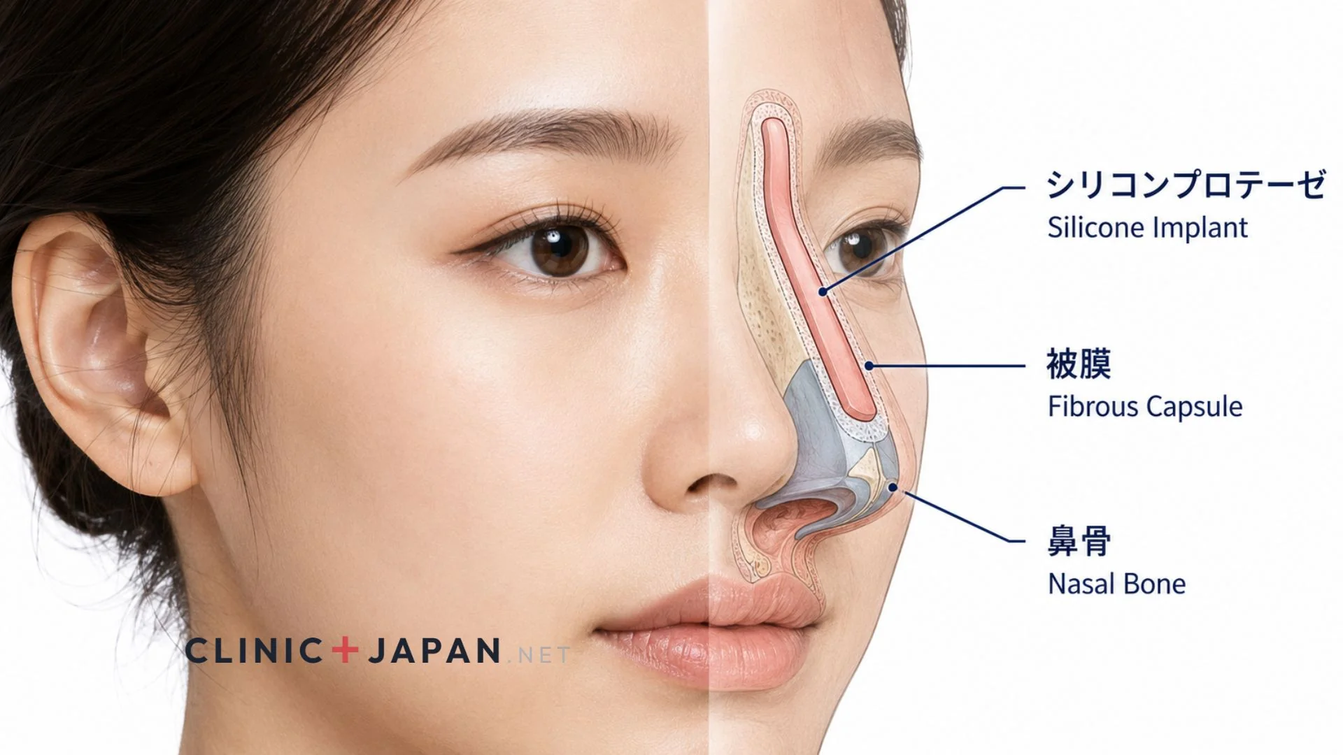 鼻プロテーゼ 素材別比較 — シリコン・ePTFE・Medporの特徴と合併症発生率