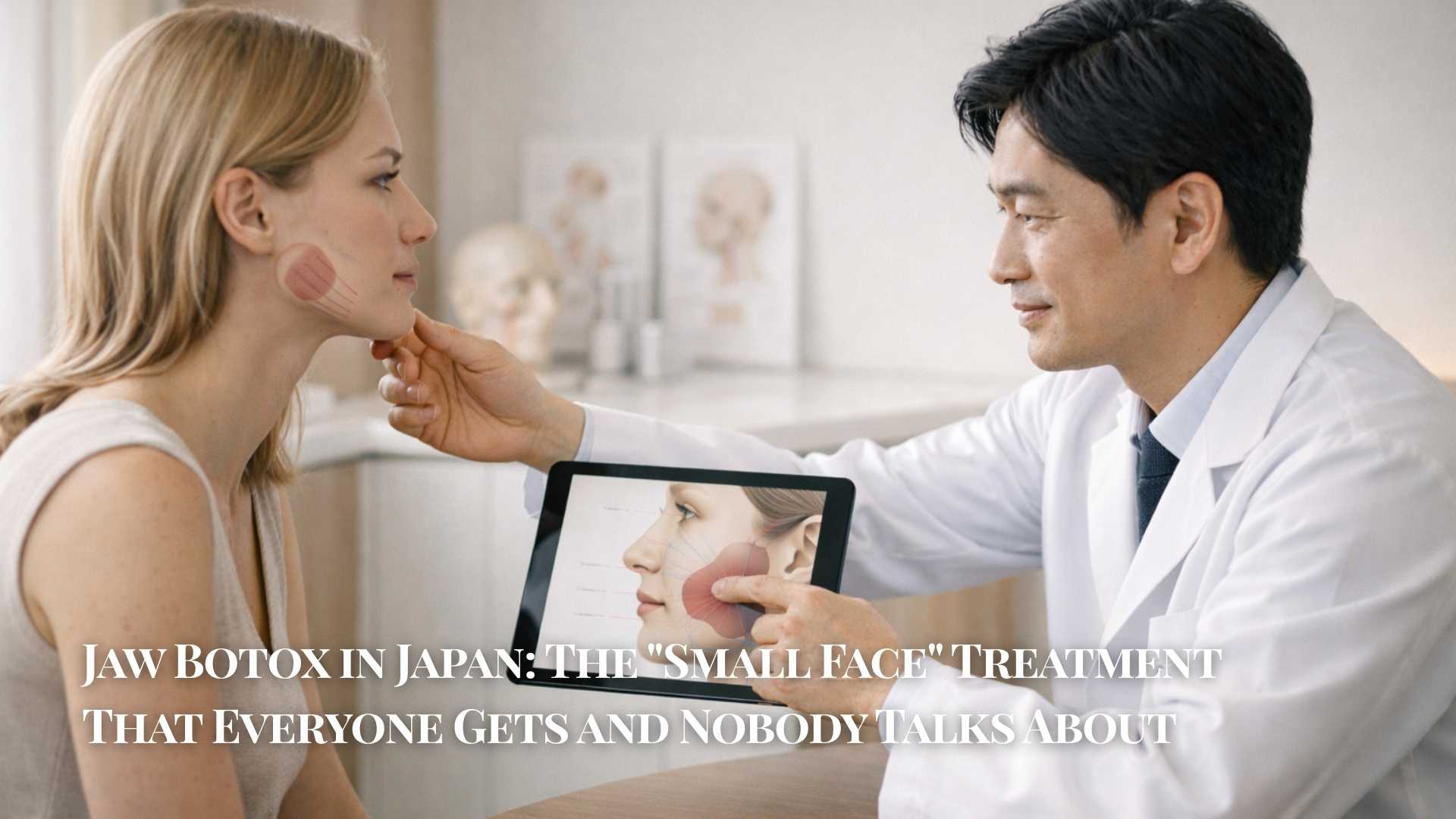 Masseter Botox injection for jaw slimming at a Japanese clinic — jawline contouring guide for foreigners