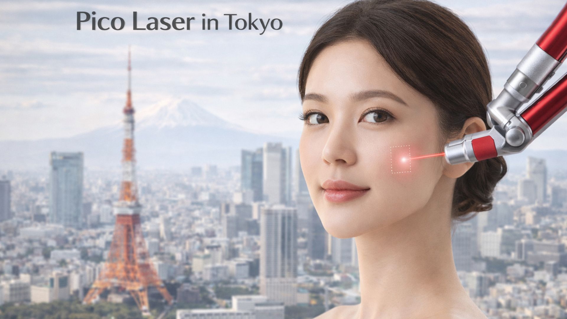 Pico laser treatment at a Tokyo dermatology clinic
