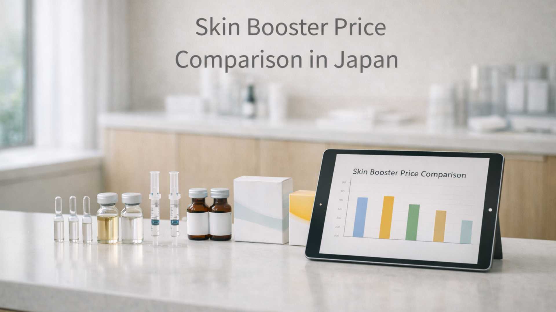 Price comparison chart of skin booster treatments at Japanese clinics — Rejuran Profhilo Juvelook