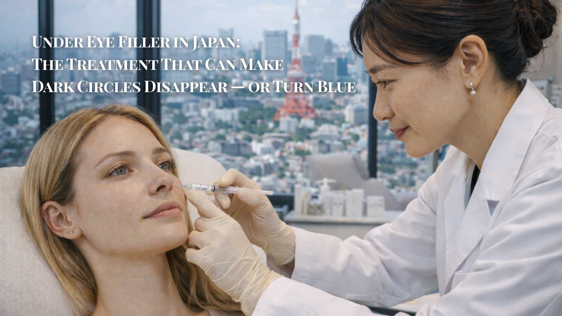Under eye tear trough filler treatment at a Japanese clinic — guide to dark circle correction for foreigners